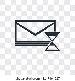 Mail vector icon isolated on transparent background, Mail logo concept