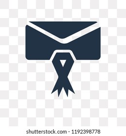 Mail vector icon isolated on transparent background, Mail transparency concept can be used web and mobile