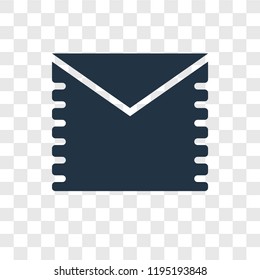 Mail vector icon isolated on transparent background, Mail transparency logo concept