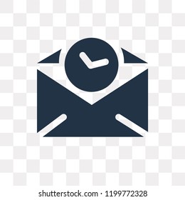 Mail vector icon isolated on transparent background, Mail transparency concept can be used web and mobile