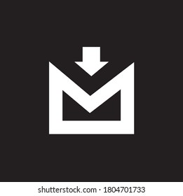 E-Mail-Vektorsymbol einzeln auf transparentem Hintergrund, E-Mail-Transparenzlogo-Konzept