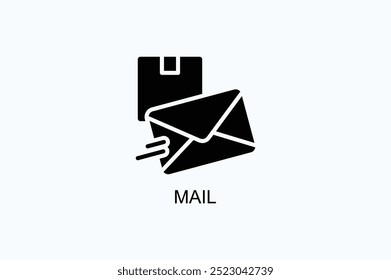 Icono de Vector de correo o ilustración de logotipo