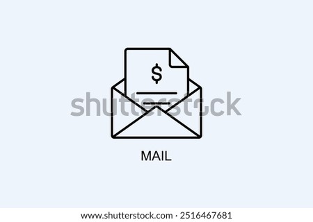 Mail Vector Icon Or Logo Illustration