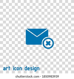 icono de vector de correo en un fondo abstracto