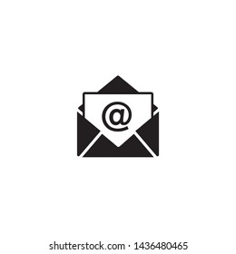 Mail vector icon on white