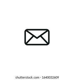 mail vector icon on white background