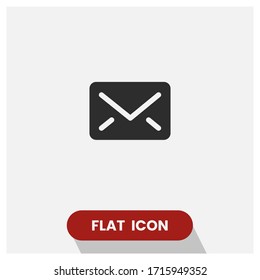 Mail vector icon. Post symbol. Simple and modern flat vector illustration for web site or mobile app.