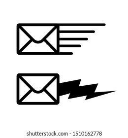 Mail vector icon. Sending E-mail icon, Envelope illustration, message.