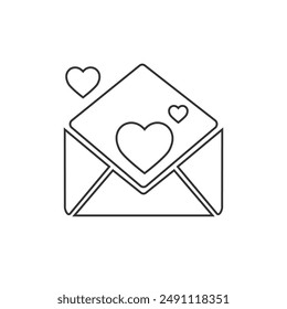 Mail vector icon set on white
