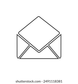 Mail vector icon set on white