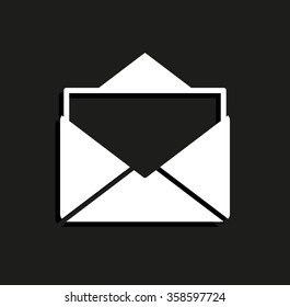 mail -  vector icon with shadow