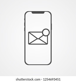Mail vector icon sign symbol