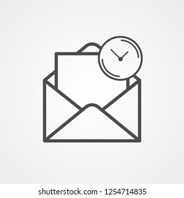 Mail vector icon sign symbol