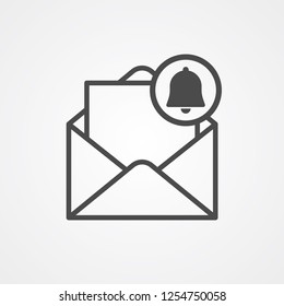 Mail vector icon sign symbol