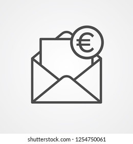 Mail vector icon sign symbol