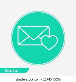 Mail vector icon sign symbol