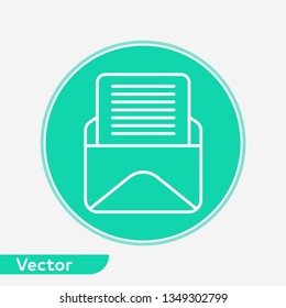 Mail vector icon sign symbol