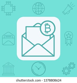 Mail vector icon sign symbol