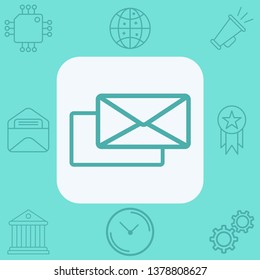 Mail vector icon sign symbol