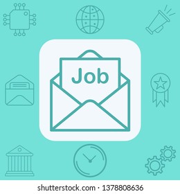 Mail vector icon sign symbol