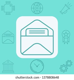 Mail vector icon sign symbol