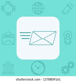 Mail vector icon sign symbol