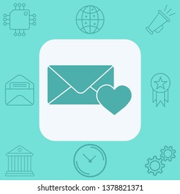 Mail vector icon sign symbol