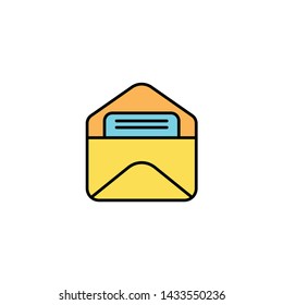 Mail vector icon sign symbol