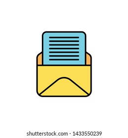 Mail vector icon sign symbol
