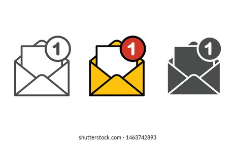 Mail vector icon sign symbol