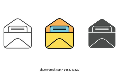 Mail vector icon sign symbol