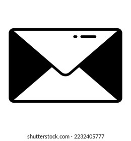 Icono de vector de correo en estilo de moda fácil de usar