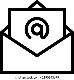 E-Mail-Vektorgrafik auf transparentem Hintergrund.Symbole in Premium-Qualität.dünne Linie, Vektorgrafik   Icon für Konzept und Grafikdesign.