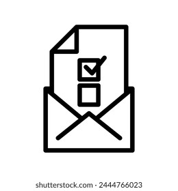 Vector de línea de correo