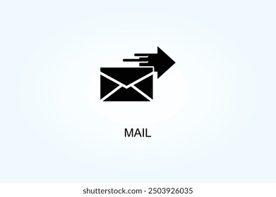 Vector De Correo O Ilustración De Símbolo De Signo De Logotipo