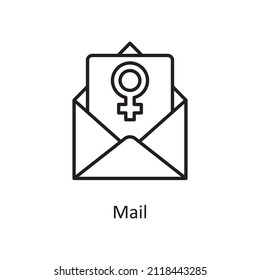 Mail vector Outline Icon Design illustration. Home Improvements Symbol on White background EPS 10 File