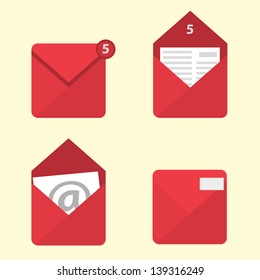 mail vector symbol Set