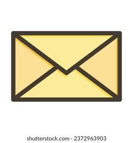 Mail Vector Thick Line Filled Colors Icon For Personal And Commercial Use.
