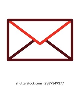 Mail Vector Thick Line Two Color Icons For Personal And Commercial Use.
