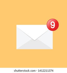 Mail vector. wallpaper. free space for text. symbol. sign.
