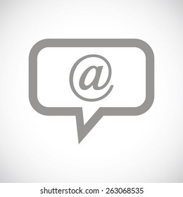 Mail web black icon on a white background. Vector symbol