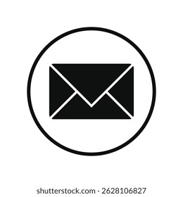 Icono de Web de correo. Símbolo de sobre. Vector de firma de correo electrónico.
