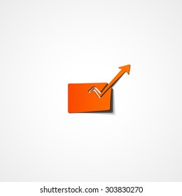 Mail web icon on white background 