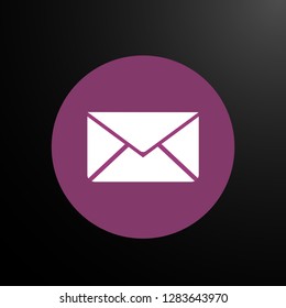 mail, web icon or user interface button, vector.