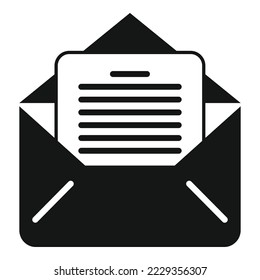 Mail writing icon simple vector. Hand letter. Text pencil
