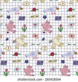mail for you bird pattern