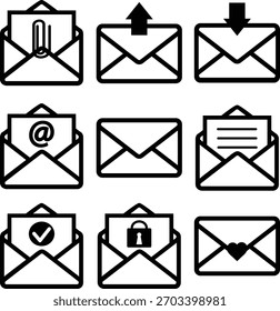 mail-1-all-set - isolated on white background