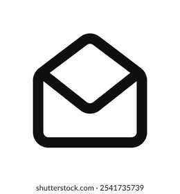 mail_open-Symbol. Einfaches Vektorzeichen.