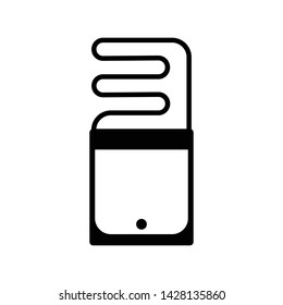 Mailbag icon in trendy flat style isolated on white background. Symbol for your web site design, logo, app, UI. Vector illustration, EPS