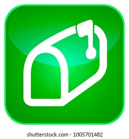 Mailbox app icon for smartphones, Vector illustration